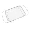 OVAQUIXI Stainless Steel Over-the-Sink Colander, Expandable, Rectangular, Fine Mesh, Silver view 2