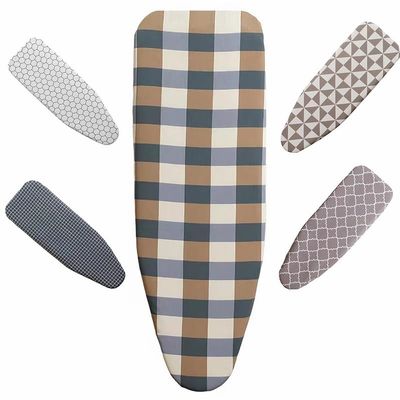 GSKFXJ Heat-Reflective Replacement Ironing Board Cover, Padded, Currant Grid, 110 x 34 cm (43 x 13 in)