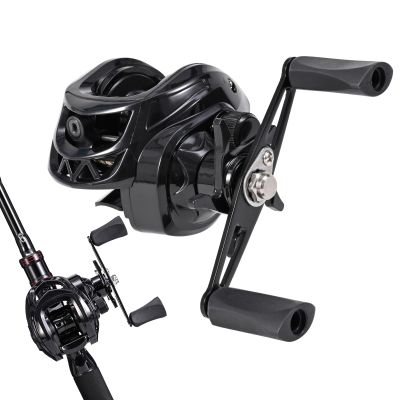Black Metal Baitcasting Fishing Reel