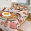 VFKLT 3-Piece Ramen-Print Queen-Size Bedding Set view 1