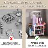 3-Tier Fitness Equipment Storage Rack with Wheels view 3