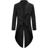 Men's Steampunk Vintage Gothic Victorian Tailcoat Jacket, Style 1, XL view 1