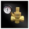 DN32 (1.2 in) Brass Water Pressure-Reducing Valve with Pressure Gauge view 1