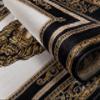 Belle Arti Luxury Black and Gold Lion Head Rug, Short Pile, Non-Slip, Hypoallergenic, 60 x 110 cm view 2