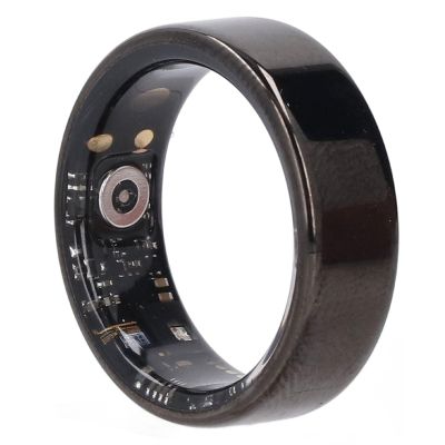 ciciglow Smart Ring, Health Ring Step Counter Calorie Fitness Tracker, IP68 Waterproof Wearable Sports Ring (Size 10)