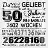 40 x 40 cm 50th Birthday Pillow – “You Are Loved from the Heart” – White view 2