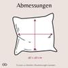 40 x 40 cm 50th Birthday Pillow – “You Are Loved from the Heart” – White view 4