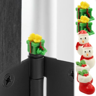 Christmas Hinge Heads, Decorative Toppers, 6 Pieces