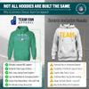 Team Fan Apparel NFL Adult Unisex Starting Fresh Ultra-Soft Fleece Hooded Sweatshirt, Heathered Kelly Green, Large view 2