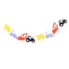 ibasenice 3-Piece Excavator-Themed Birthday Decoration Set, Felt Pennant Banner for Kids' Birthday Parties view 3