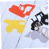 ibasenice 3-Piece Excavator-Themed Birthday Decoration Set, Felt Pennant Banner for Kids' Birthday Parties view 4