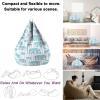 DOTBUY-SHOP Bean Bag Cover (No Filler), Washable Marble Print Bean Bag Chair, Star 7, XL view 4