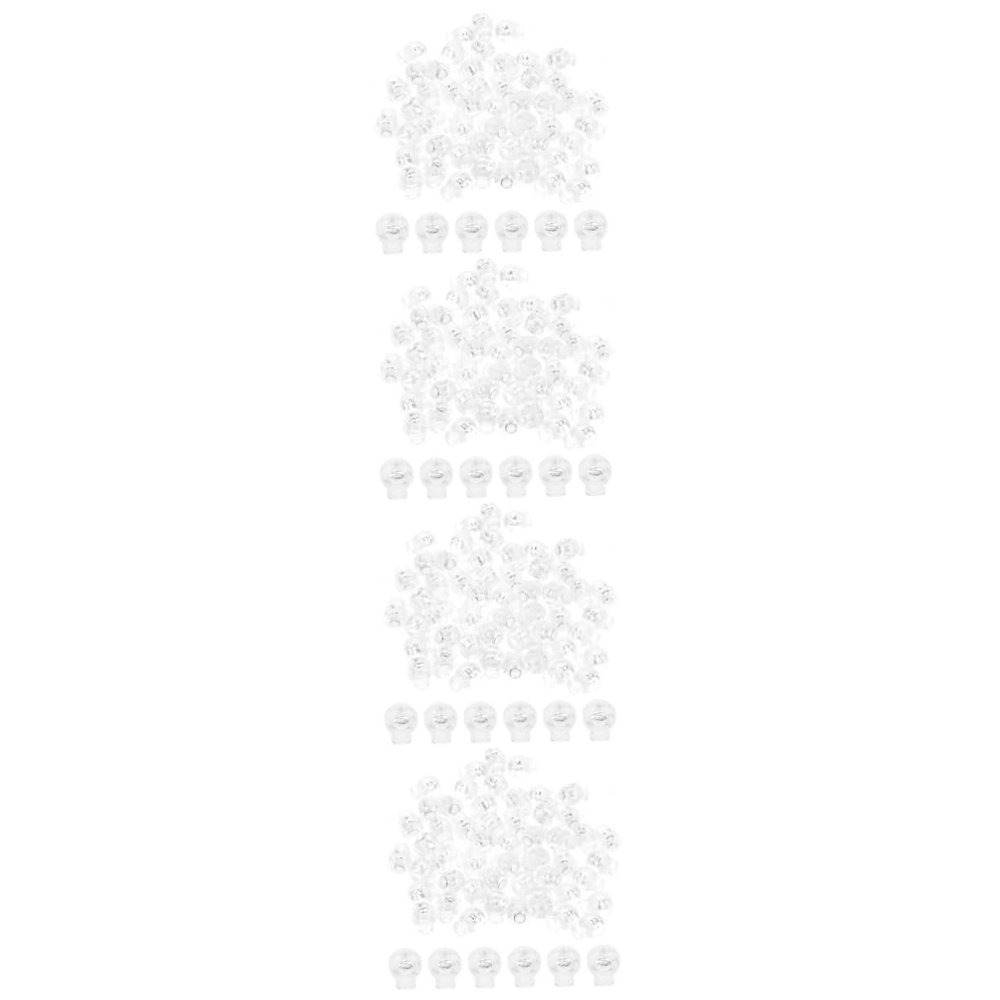 Tofficu 200-Piece Transparent Cord Locks with Spring Toggles