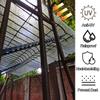 1.2 mm Corrugated Roof Panels, 35 x 20 in, 12-Pack view 2