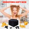 Vibbang Annoying Gift Box, Black, 3D-Printed Puzzle Box, 8 cm view 2