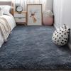 YUANWAN Gray Washable Area Rug, 65 x 120 cm, Anti-Slip Backing for Living Room and Bedroom view 1