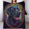 Labrador Flannel 3D-Printed Dog Sofa Blanket, Soft and Warm, 60 x 80 in view 3