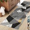 Ziligengsheng Long Runner Rug 70 x 160 cm, Bedroom Rug, Washable Rug, Gray view 1