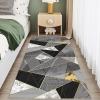 Ziligengsheng Long Runner Rug 70 x 160 cm, Bedroom Rug, Washable Rug, Gray view 3