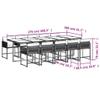Somanki 11-Piece Beige Poly Rattan Garden Dining Set with Cushions, Table and Chairs - 3211474 view 4