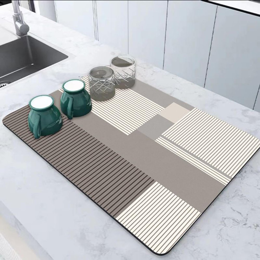 MSNCS Microfiber Dish Drying Mat, 50 x 60 cm