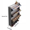 Generic Shoe Storage Cabinet for Entryways, Narrow Freestanding Shoe Cabinet with Doors for Small Spaces view 2