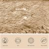 XUEDNGM Soft Shaggy Runner Rug 40 x 290 cm, Washable up to 30°C, Non-Slip, Camel view 2