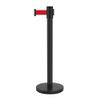 VIP Series Crowd Control Stanchions, Standard Rope Barriers, Premium Steel, 2-Pack view 1