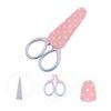 SEWACC 3-Piece Sharp Embroidery Scissors Set with Ergonomic Handles and Protective Covers view 3