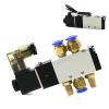 4V110-06 1/8" 5-Way 2-Position Pneumatic Solenoid Valve, DC 24V Coil view 2