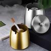 Daaxing Metal Ashtray with Lid, Gold, L view 2