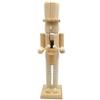 Unpainted Wooden Nutcracker Christmas Decoration, 15-Inch Drumming Figurine, DIY Unfinished Nutcracker Doll view 1