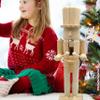 Unpainted Wooden Nutcracker Christmas Decoration, 15-Inch Drumming Figurine, DIY Unfinished Nutcracker Doll view 4