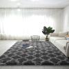 80 × 160 cm Modern Shaggy Rug, Geometric Design, Plush Area Rug for Living Room or Bedroom view 1