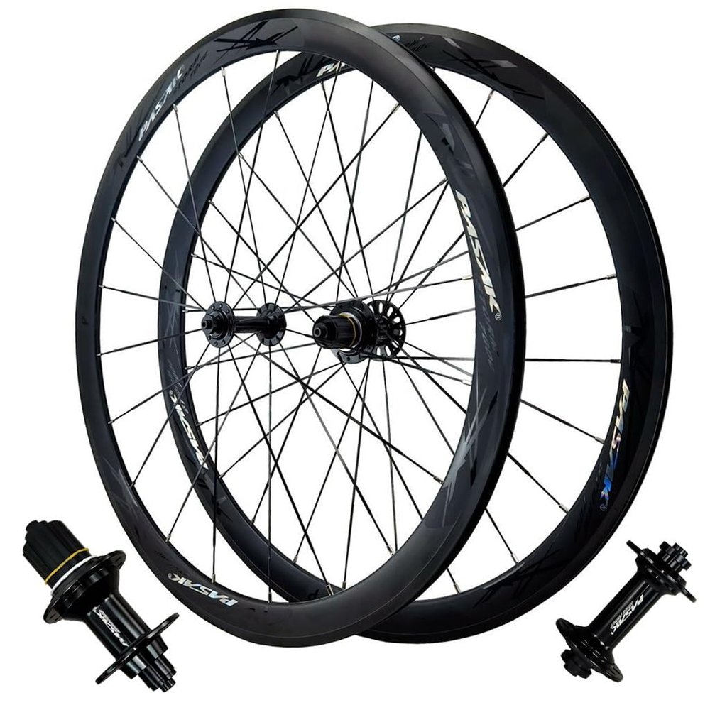 LPYDWZ 40 mm 700C Road Bike Wheelset, Aluminum Alloy, V-Brake, Sealed Bearings, for 7/8/9/10/11-Speed Cassettes