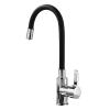 Kitchen Mixer Faucet, Pull-Out Sink Faucet, Universal Hot and Cold Water Faucet, Black Pipe view 1