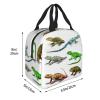 Insulated Lunch Bag for Women and Men, Various Lizard Designs view 2