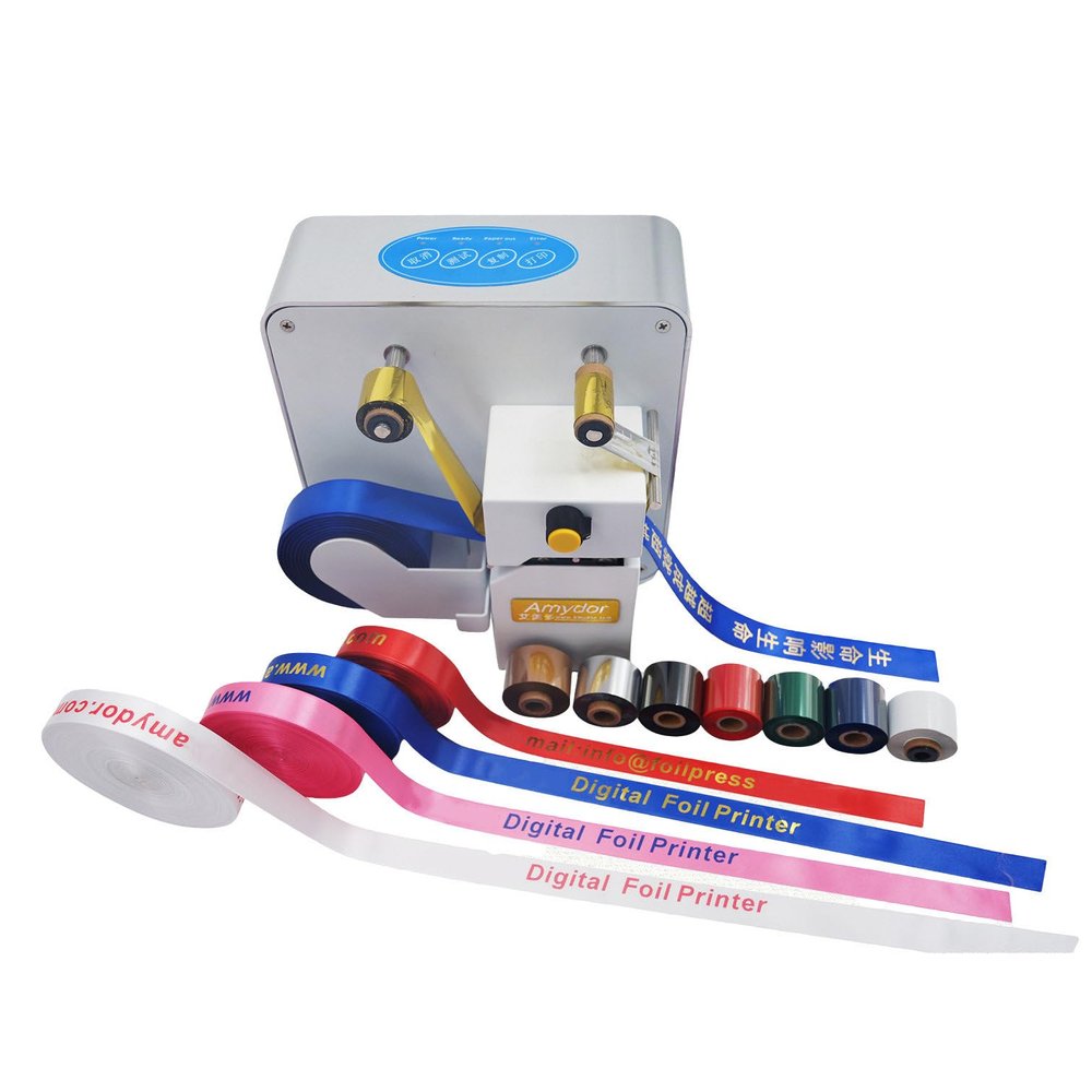 factildfulzhan Digital Satin Ribbon Printer, 1,040 mm Print Width, 300 DPI, Compatible with XP/Windows 7/8/10, for Satin Ribbon, Hot-Stamping Paper, Aluminum Foil and Gold Foil, Ribbon Not Included