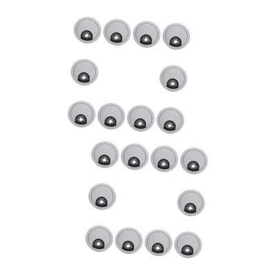 Artibetter 20-Piece Cable Grommets for Desks, Easy Cable Organization, Self-Adhesive Cable Management for Offices and Living Spaces