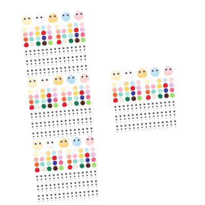 SEWACC 4-Set Colorful Pom-Poms with Eyes for Crafts