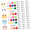SEWACC 4-Set Colorful Pom-Poms with Eyes for Crafts view 3