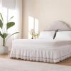 HEUchuan Pleated Wrap-Around Bed Skirt, Easy to Install, 100 x 200 x 38 cm view 3