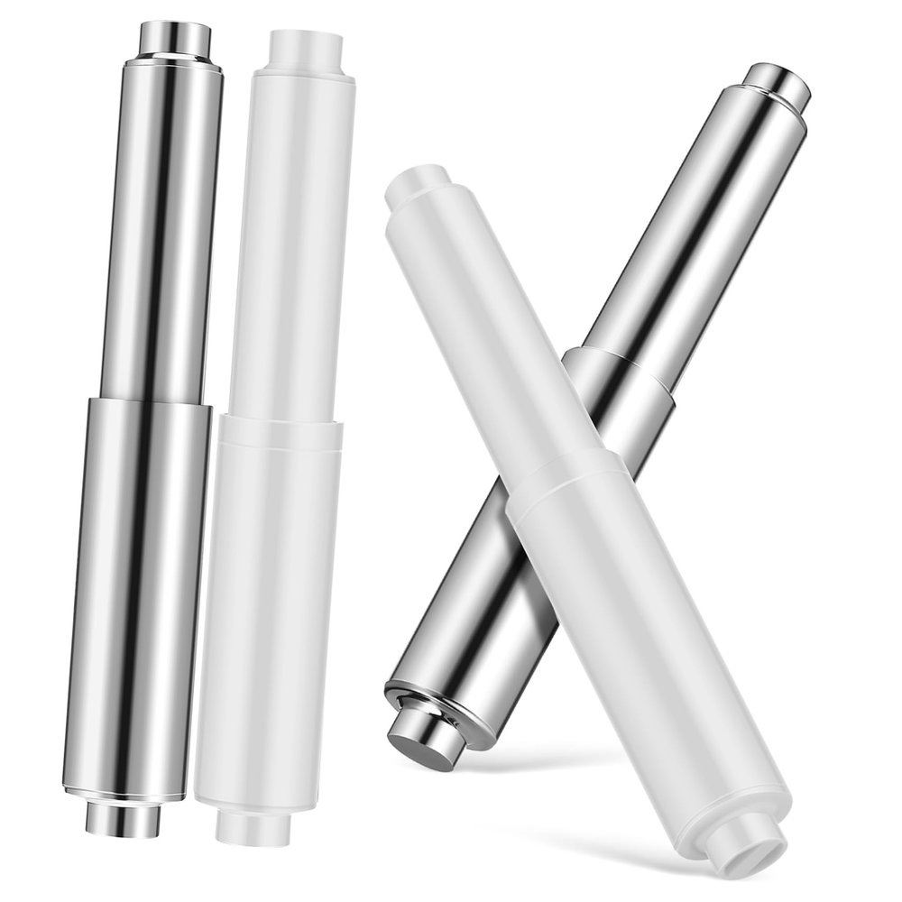 STOBOK Toilet Paper Holder Replacement Spring Rods, 6-Piece ABS Set