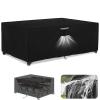 XUEDNGM 318 x 222 x 120 cm 420D Patio Furniture Cover, Black view 1