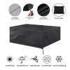 XUEDNGM 318 x 222 x 120 cm 420D Patio Furniture Cover, Black view 3