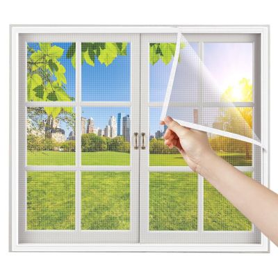 DIY Insect Screen for Windows, 60 x 90 cm, White