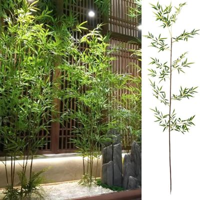 ZCFLWR Bamboo Leaves, 1.1/1.2 m Tall, Artificial Tree, 90-Pack, 2 m/6.5 ft Tall