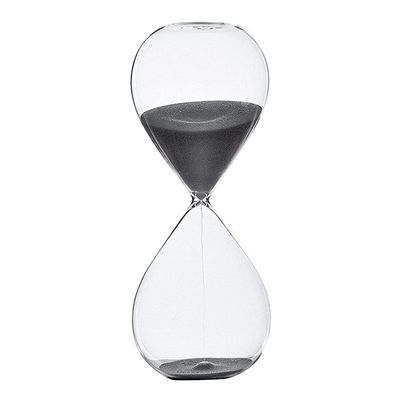 JVNALwnkv 30-Minute Hourglass Timer, Black