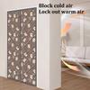 HESHEQ Thick Windproof Thermal Door Curtain, Cold Protection, Sound-Reducing Privacy Curtain, Brown, 90 x 220 cm (35 x 87 in) view 2