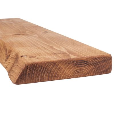MoonTree Rustic Live-Edge Wall Shelf, 140 x 22 x 4.4 cm, Untreated